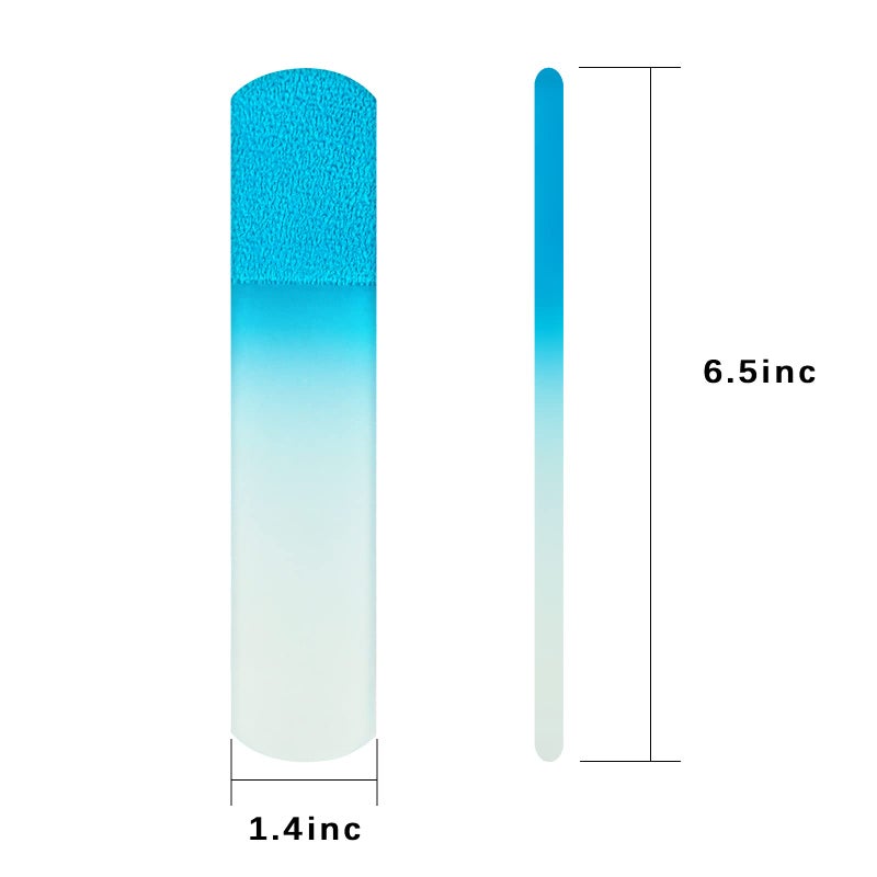 SIUSIO 2Pcs Glass Foot File Pedicure Rasp Dead Skin Remover Calluses Corn Coarse Hard Skin Remover Pedicure Tools Smooth Foots Care Tool for Soft Feet - Image 2
